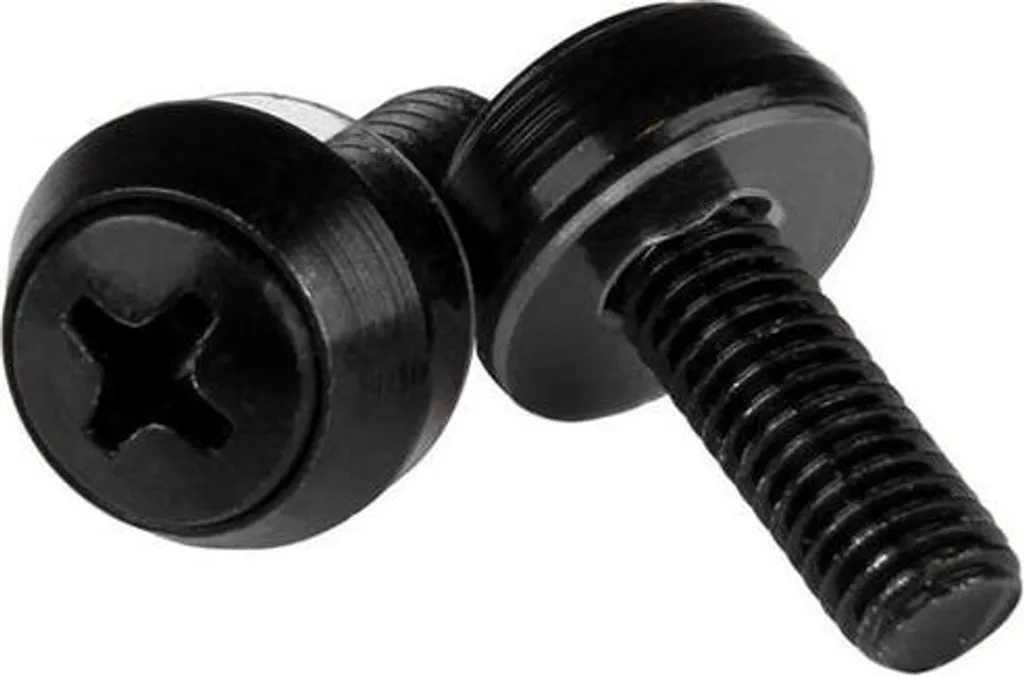 Visserie M6 pour Rack et Baie Informatique - Pack 50 Vis Noires 12mm