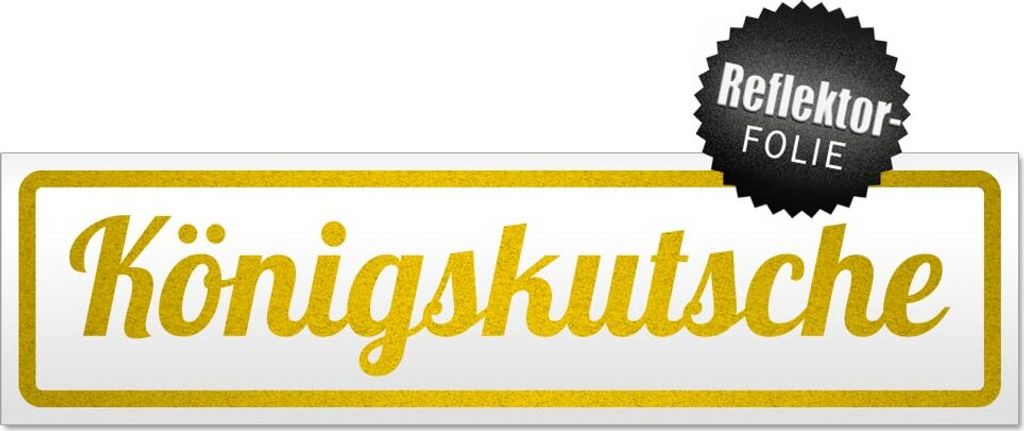Königskutsche Magnetschild Schild magnetisch