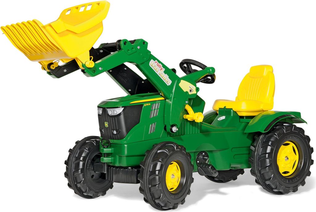 Rolly Toys Trettraktor John Deere 6210R + Frontlader, Immagine del prodotto 