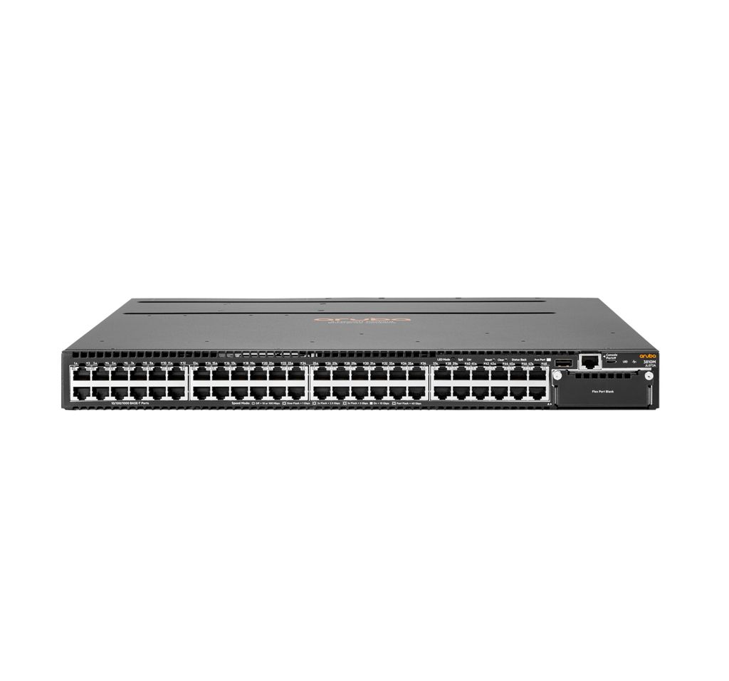 Hewlett Packard Enterprise Aruba 3810M 48G 1-Slot Managed L3 Gigabit Ethernet (10/100/1000) 1U Schwarz