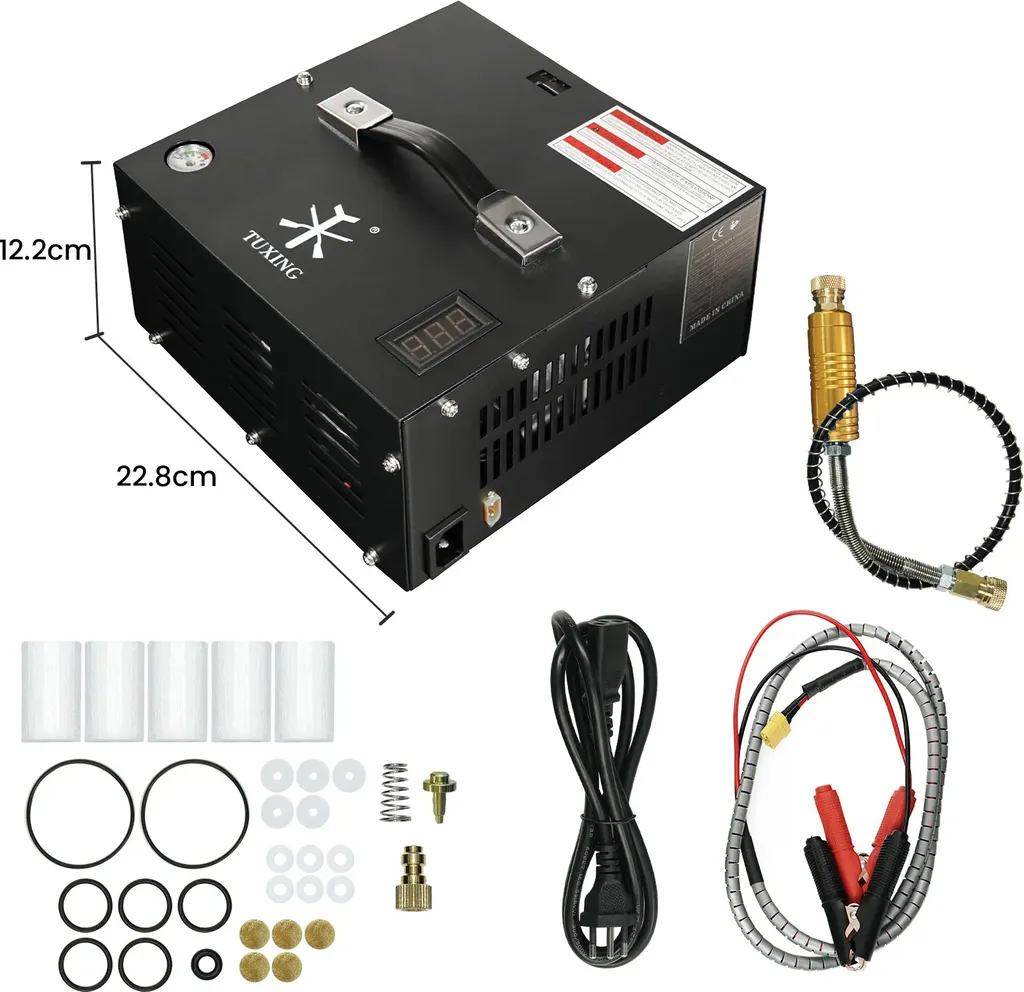 Remplissage bouteille PCP rapide avec ce compresseur électrique 220V - 2
