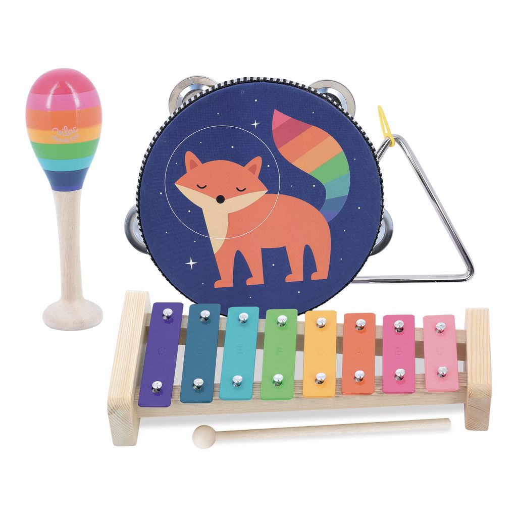 Vilac Musikset Regenbogen Percussion-Instrumente Andy Westface