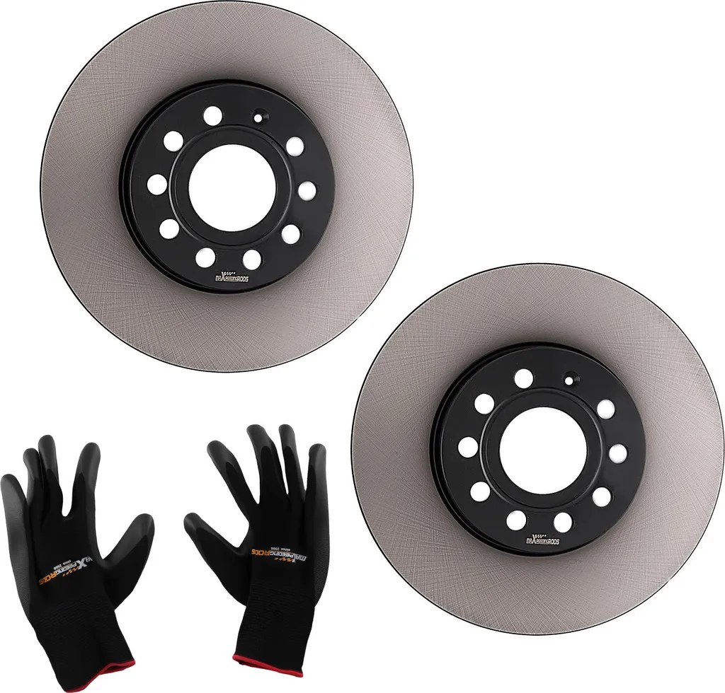 Paire de Disques de Frein Ventilés pour Skoda Octavia III et Seat Leon 5F