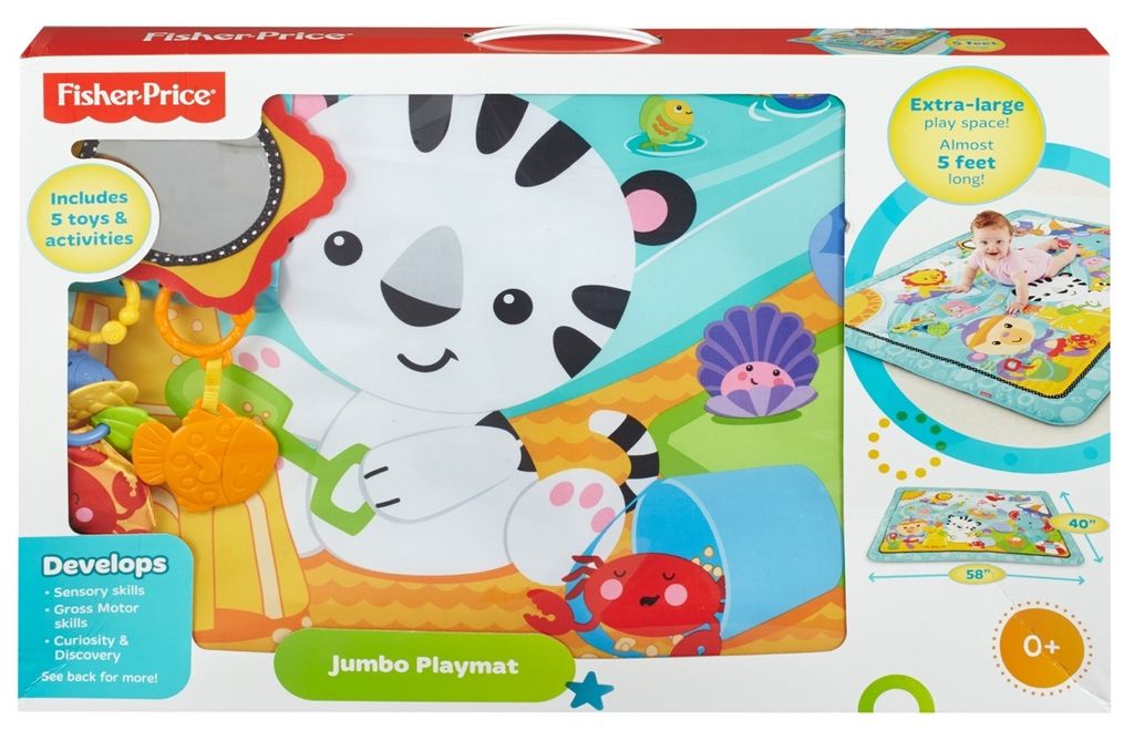 Mattel Fisher-Price Große Spiel- und Krabbeldecke