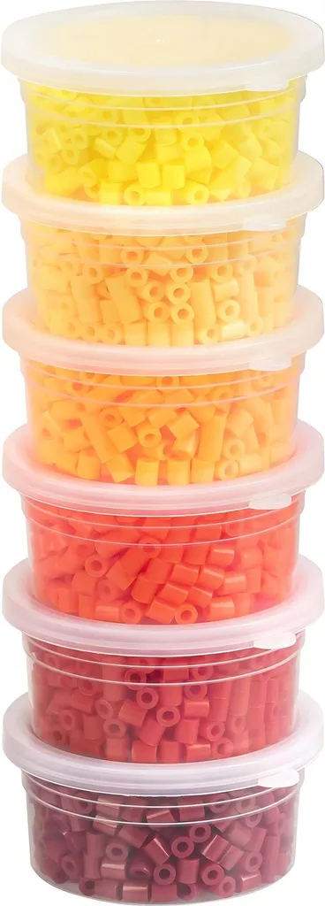 Perles à repasser créatives jaune rouge pour figurines et loisirs