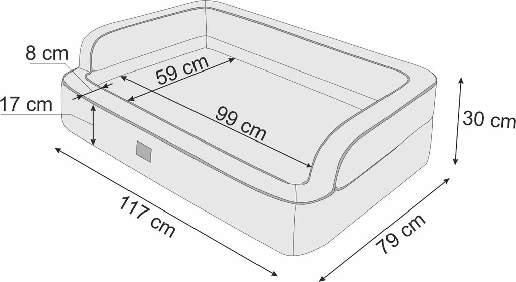 Hundebett, Möbel für Tiere, Katzenbett, Abnehmbar Bezug, Produktbild 6