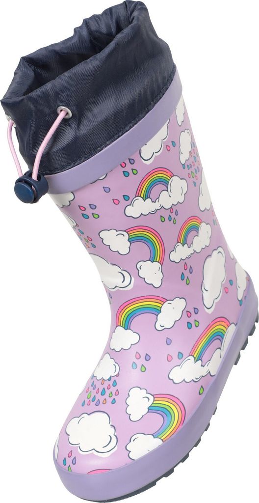 Mountain Warehouse - Kinder Gummistiefel "II", Regenbogen MW2283 (23 EU) (Flieder)