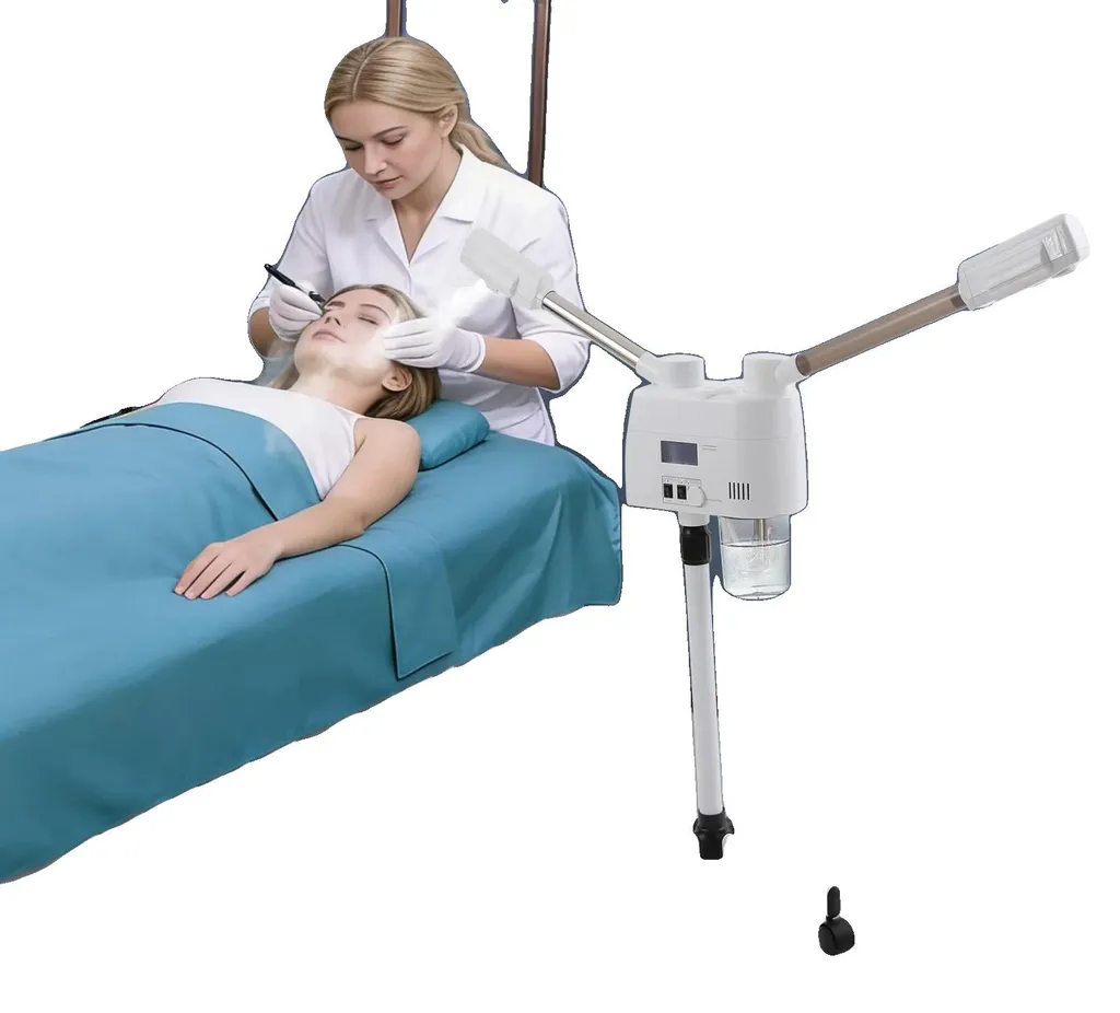 Sauna Visage 800W Anti-Imperfections Double Tuyau Vapeur Haute Capacité