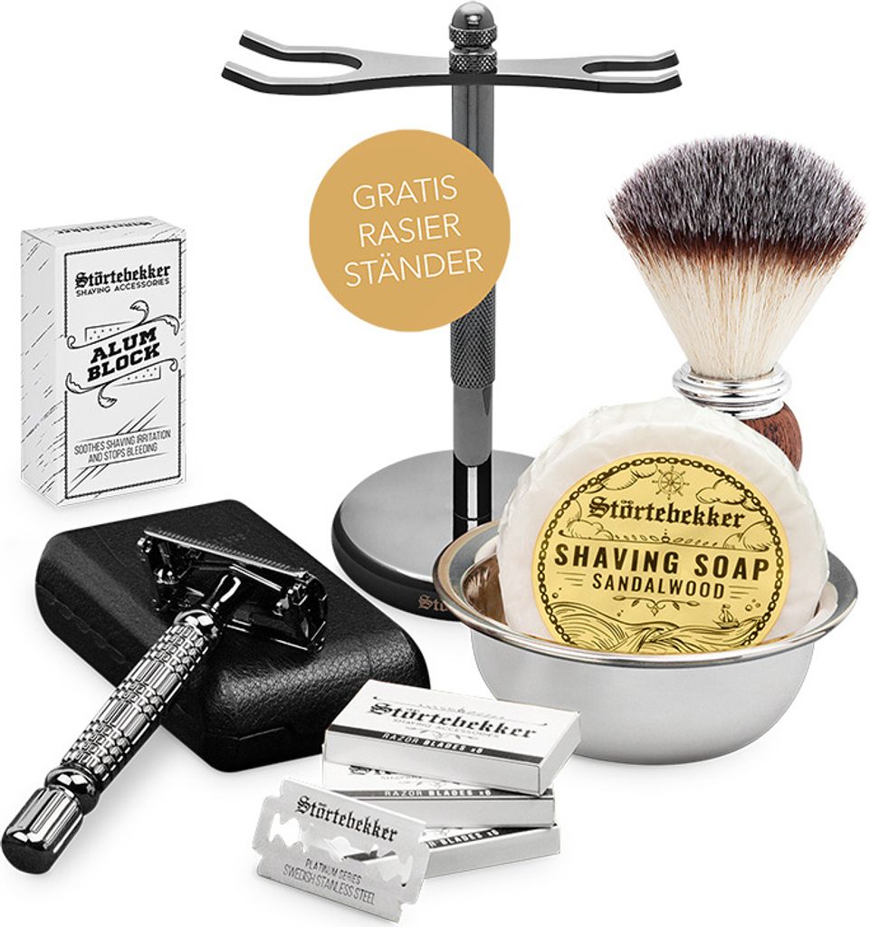 Störtebekker Gentleman Essential Set - Rasierhobel Schwarz Produktbild 