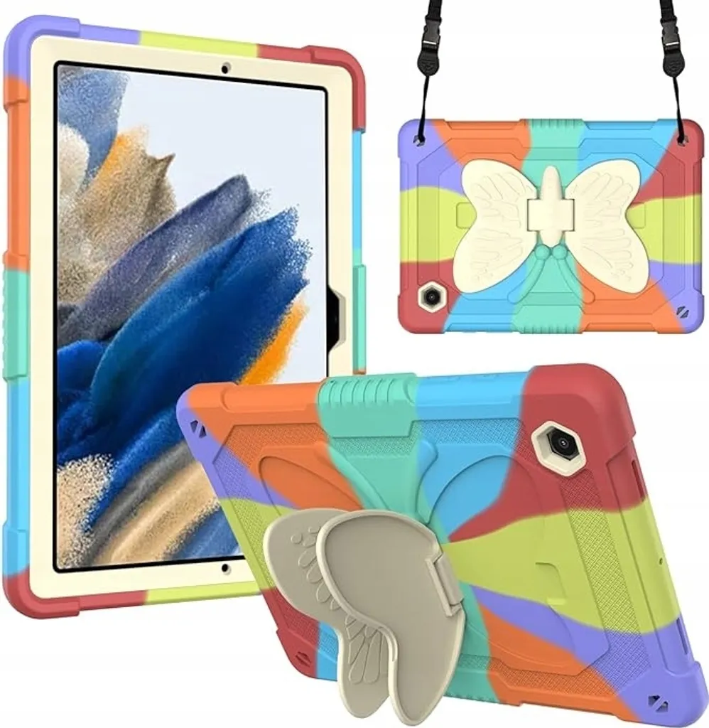 Étui de protection pour Samsung Tab A8 10.5 pouces avec sangle réglable