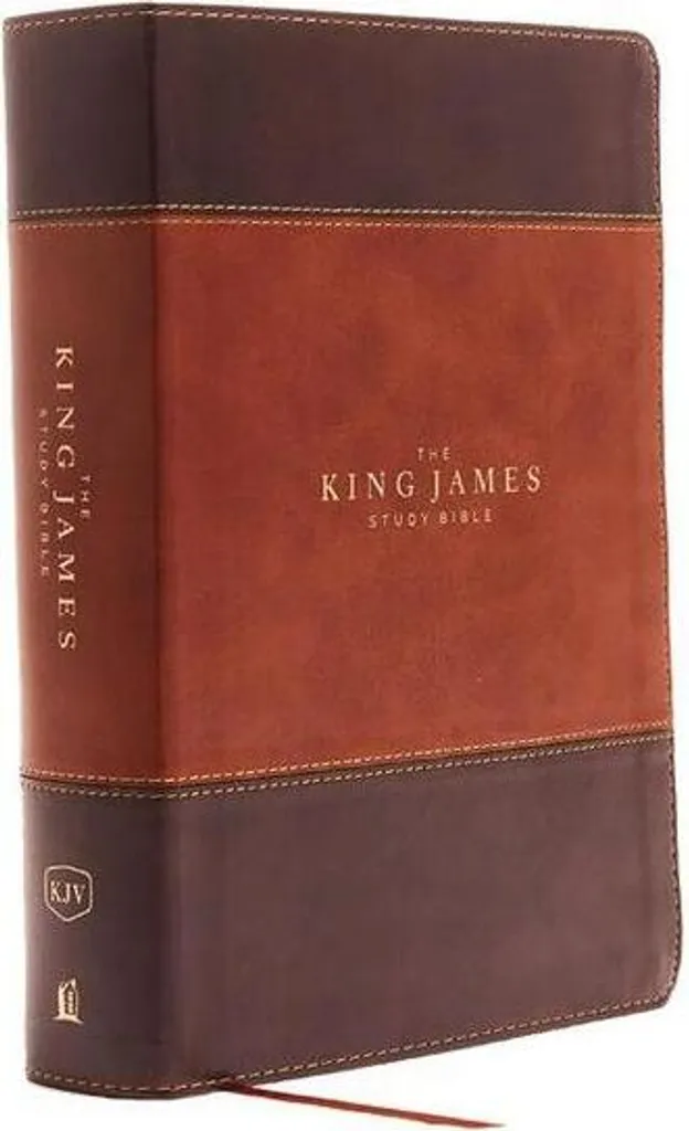 KJV King James Study Bible Full-Color avec Lettres Rouges Leathersoft