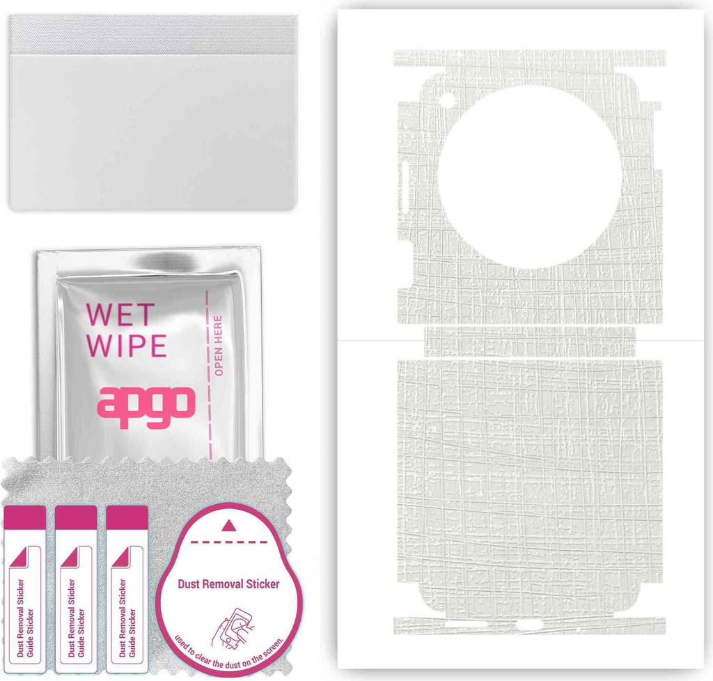 apgo Rückseite + Seiten Schutzfolie, Skin, kompatibel mit ZTE Nubia Flip, Hinten Displayschutzfolie aus Vinylfolie, kratzfest, einfache Montage - ...