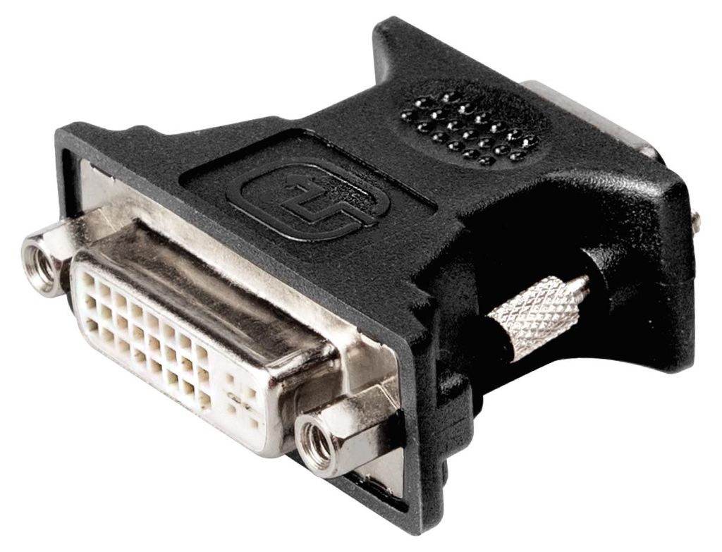 DVI-I/VGA-Adapter Buchse-Stecker kompatibel mit Monitoren und Projektoren