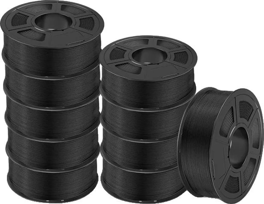 Consommable Impression 3D PLA Matt Noir 1.75mm, Bobine 1kg Haute Vitesse