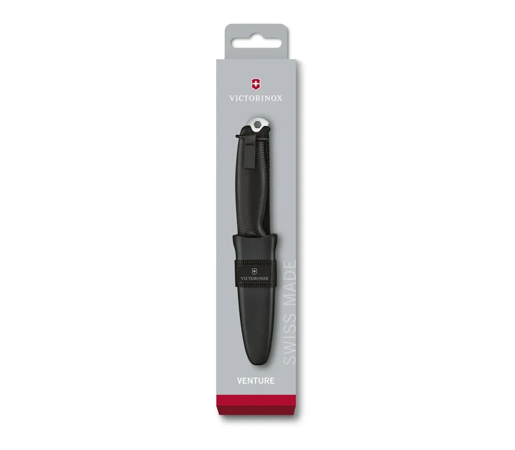 Caisse de rangement pliable Venture noire polyvalente et compacte