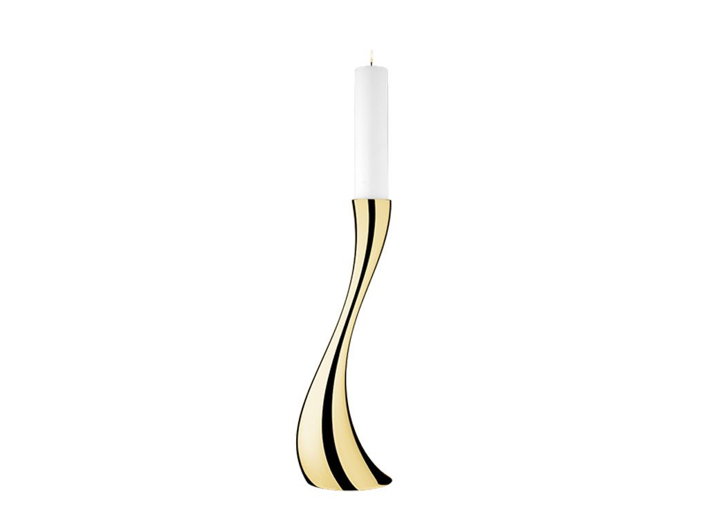 Georg Jensen COBRA FLOOR CANDLEHOLDER GOLD PLATED STEEL MEDIUM 3586368