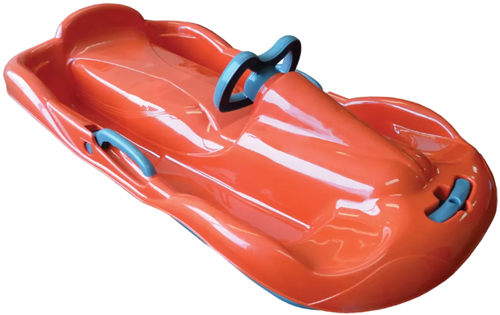 Luge Bob Sécurisée SULOV® FUN Orange : Contrôle Total avec son Volant
