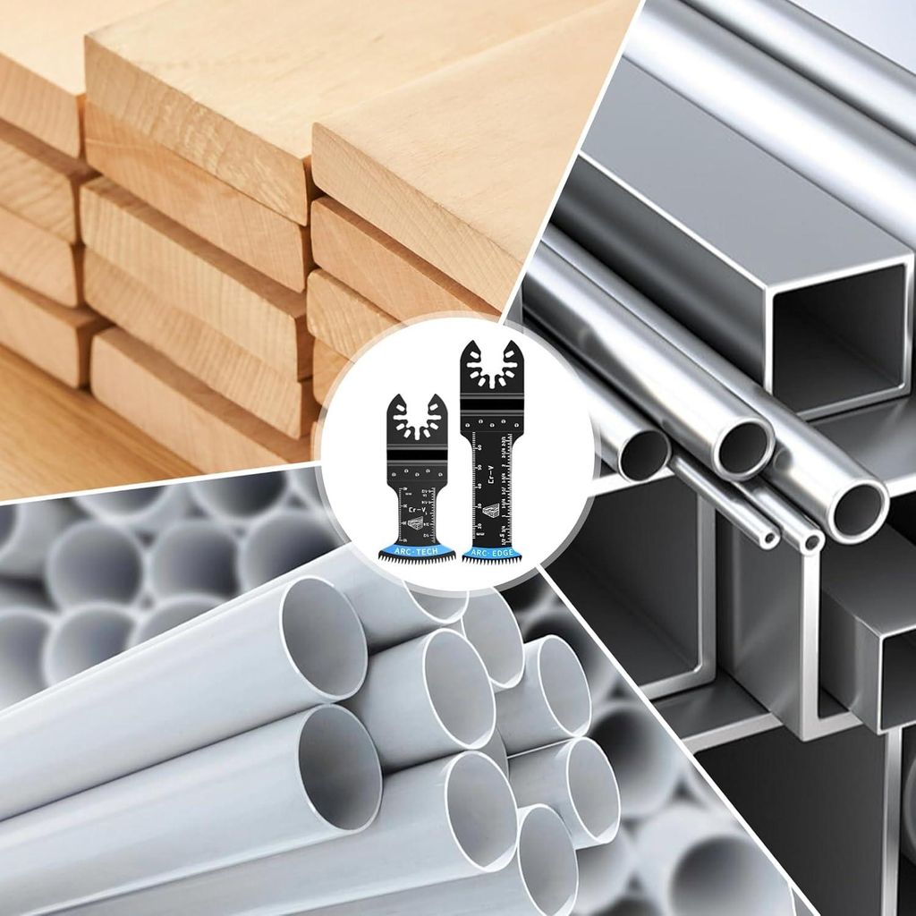 Multitool Sägebänder Set - 5-teiliges Zubehör für Holz, Kunststoff und Metall