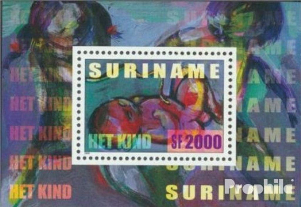 Briefmarken Surinam 2000 Mi Block83 (kompl.Ausg.) postfrisch Für das Kind