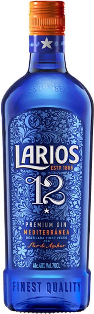 Larios 12 Mediterranea Premium Gin | 40 % vol | 0,7 l Produktbild 