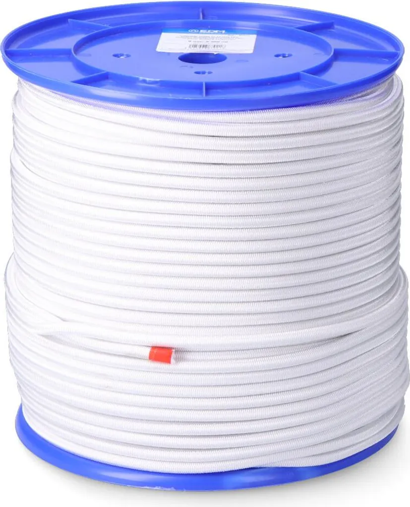 Cordon élastique blanc polyester EDM : réparez et fixez sans rupture