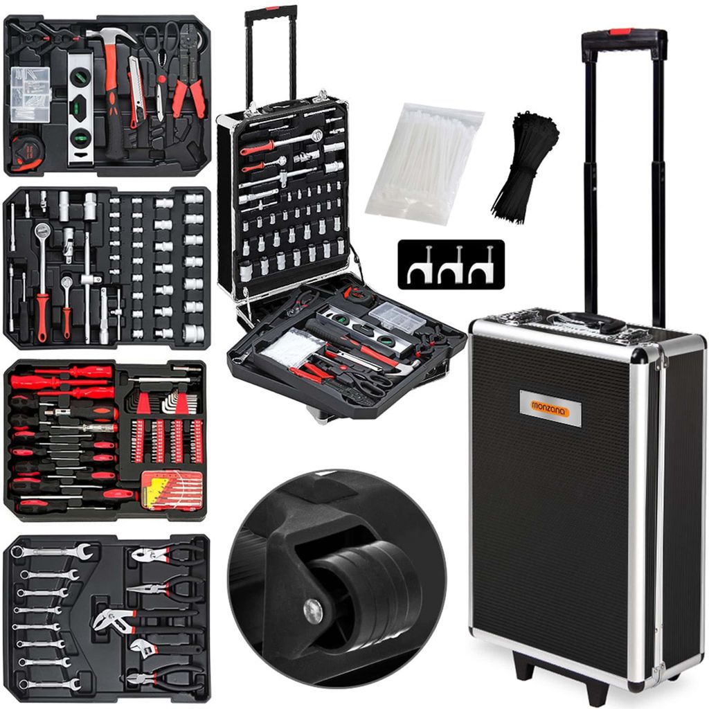 MONZANA® Caisse à outils sur roulettes 1050 pièces en Acier Image du produit 