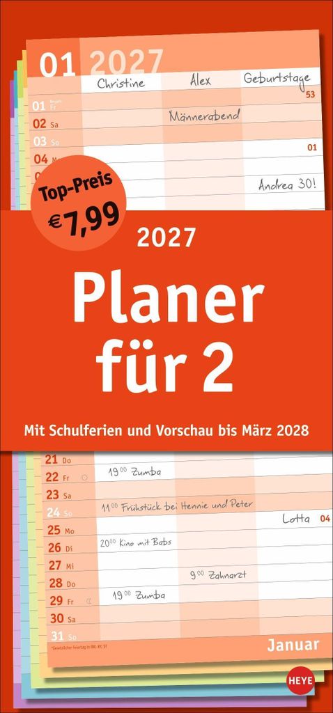 Basic Planer für zwei 2027 Produktbild 