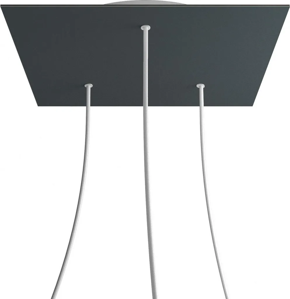 Rosace XXL pour cacher les fils de plafond et brancher 3 suspensions
