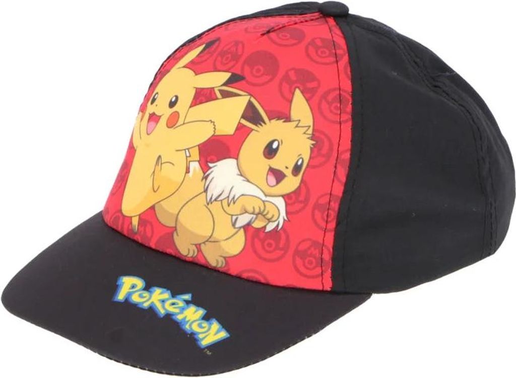 Pokemon Pikachu Jungen Kinder Basecap – Schwarz / 54