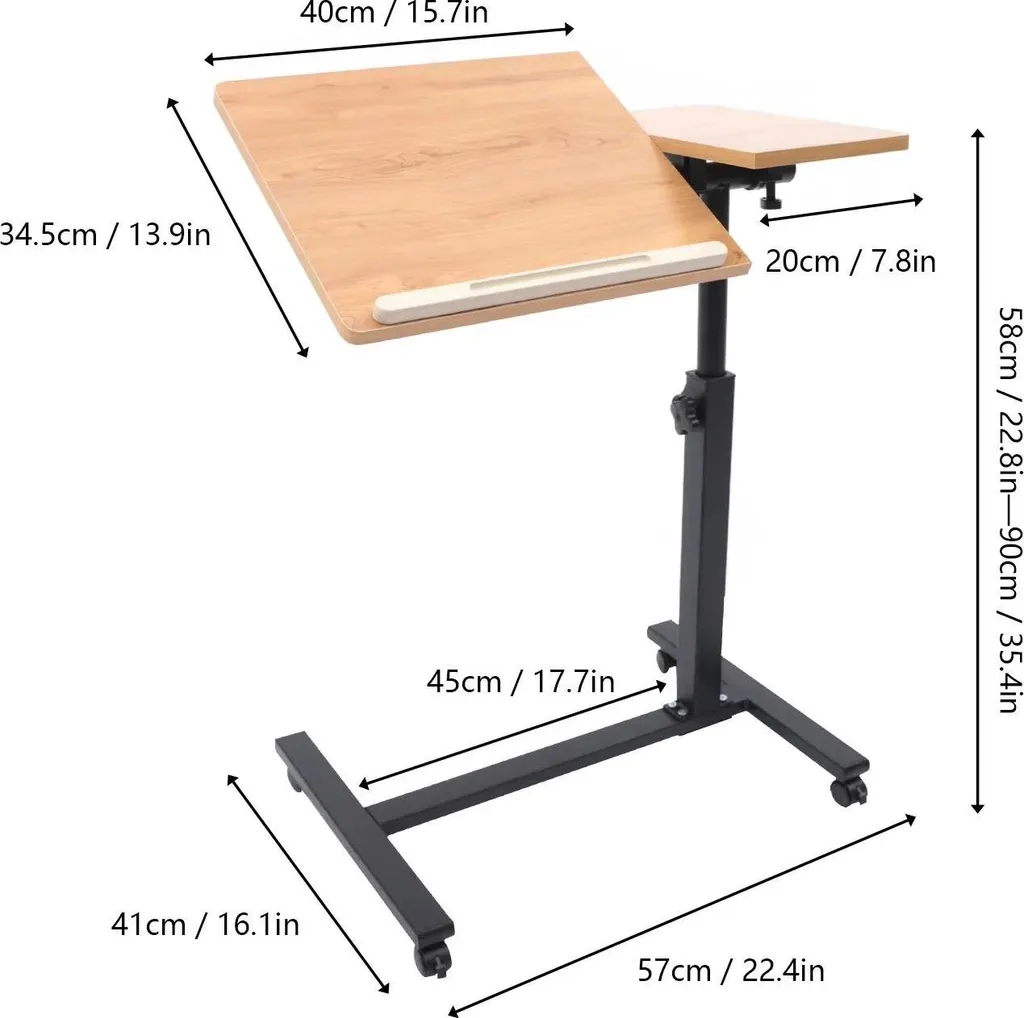 Table ordinateur réglable - Fini les douleurs de dos support pliable lit - 5