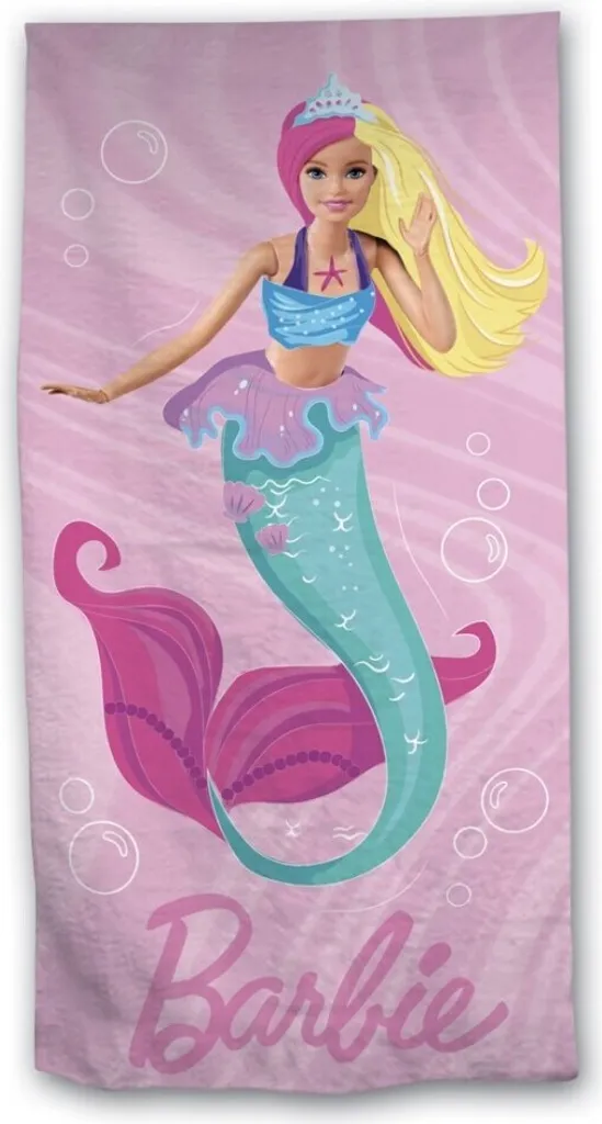 Asciugamano Mare Barbie Mermaid 140x70 - Sogni di Sirena in Microfibra