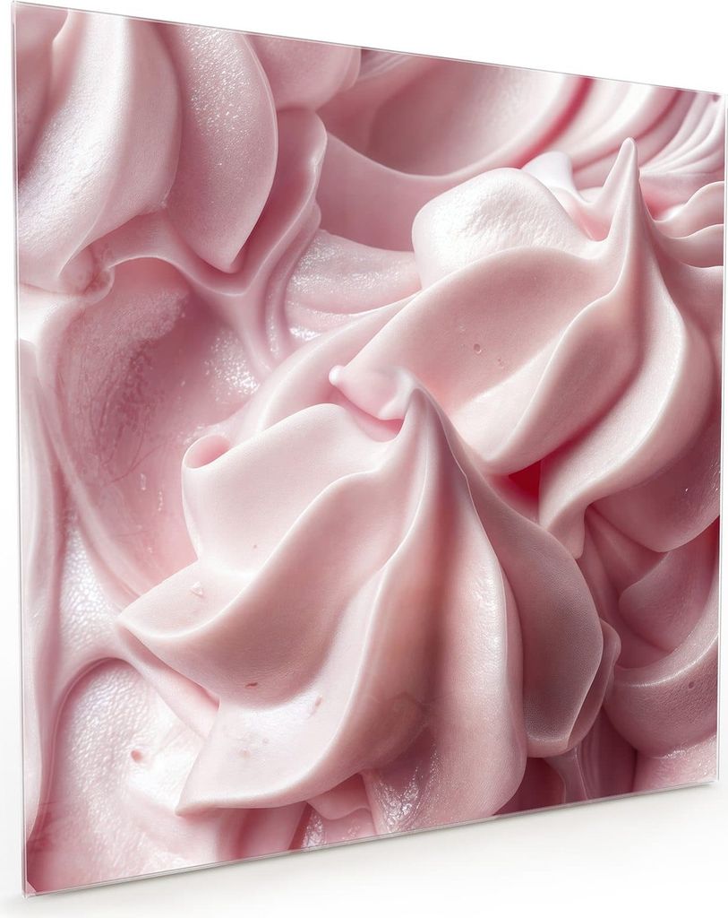 Küchenrückwand Spritzschutz Glas mit Motiv Zartes Schaumcreme 40 x 40 cm