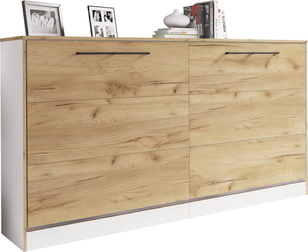 Skriňová posteľ, sklopná posteľ na stenu s roštom 90 x 200 Obrázok produktu 