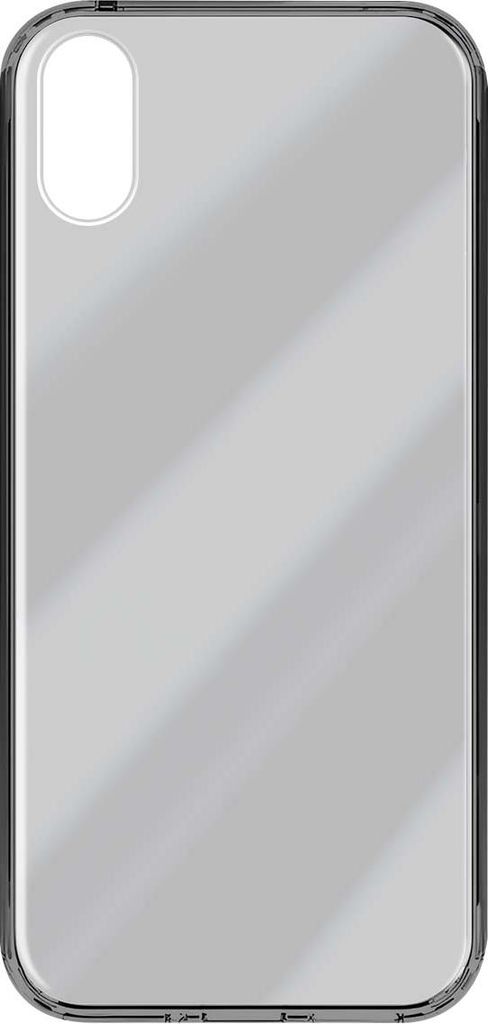 Just Mobile, Stoßfeste Hülle iPhone XS Max mit Luftpolsterrahmen, Transparentes Schwarz