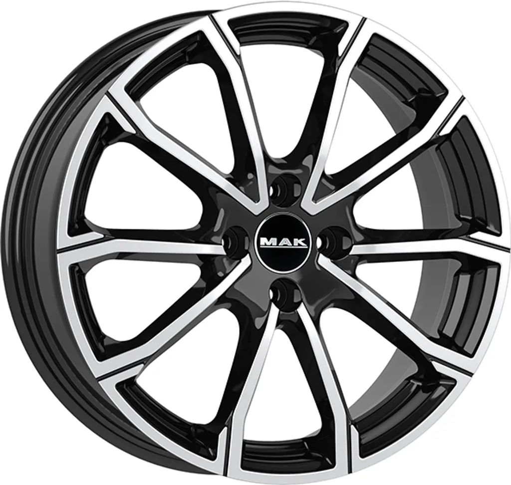 Jantes en alliage 4x108 MAK DaVinci 6.5x16 finition Noir Mirror poli
