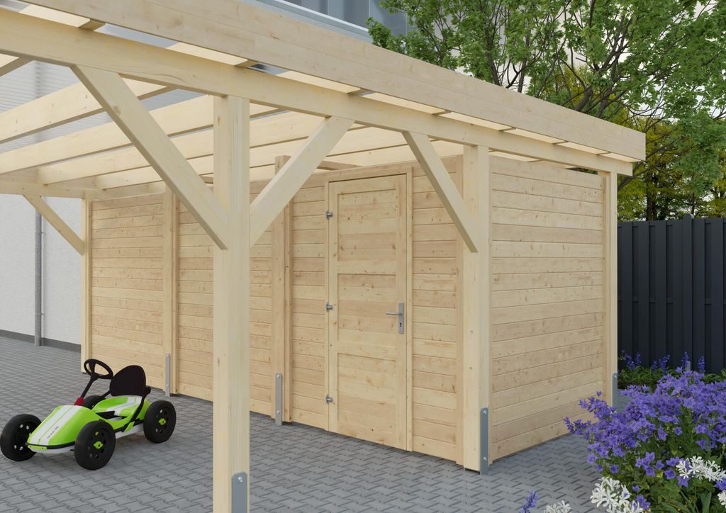 Geräteraum Doppelcarport 567x197 cm Produktbild 