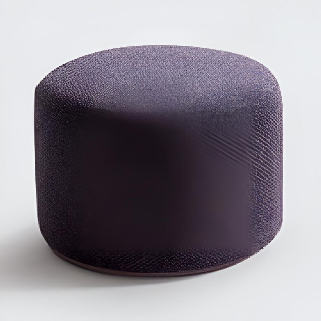 Stilvoller Violett Hocker Designer Textilhocker Polsterhocker Möbel