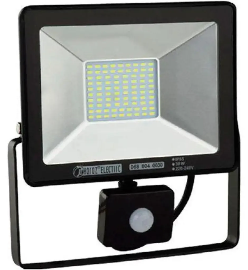 Projecteur LED de Chantier 30W Horoz ASLAN/S30 Noir Lumière du Jour 6400K