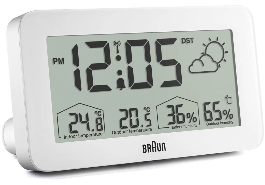 Réveil de Voyage Braun BC13WP-DCF Compact et Précis pour Déplacements