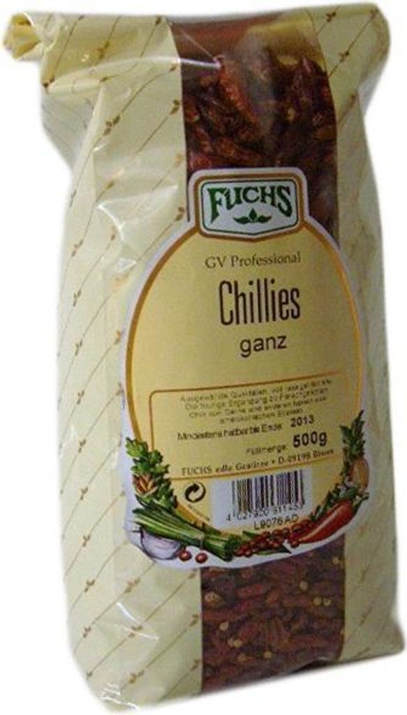 Chilis ganze Schoten Produktbild 