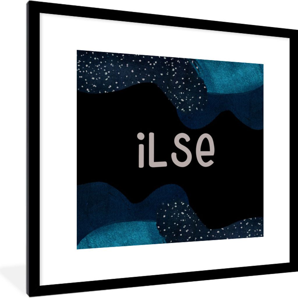 MuchoWow Gerahmtes Poster Ilse - Pastell - Mädchen 40x40 cm - Poster mit Schwarzem Bilderrahmen Wandposter Rahmen Foto Bilder - Poster - Plakat ...