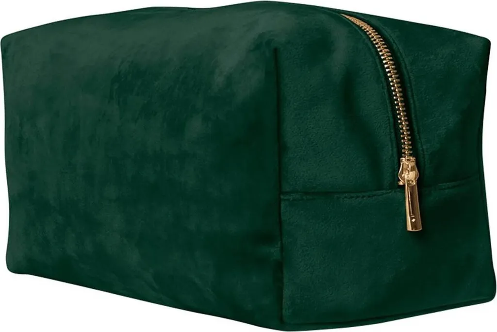 Bagbase - Borsa per accessori, velluto RW10483 (23 cm x 11 cm) (Verde smeraldo scuro)