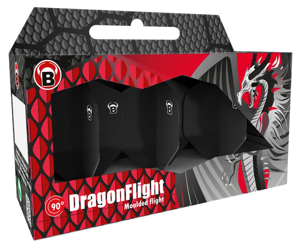 BULL'S DragonFlight | Set of 3 Flights | Rot - Standard -- 1 Satz