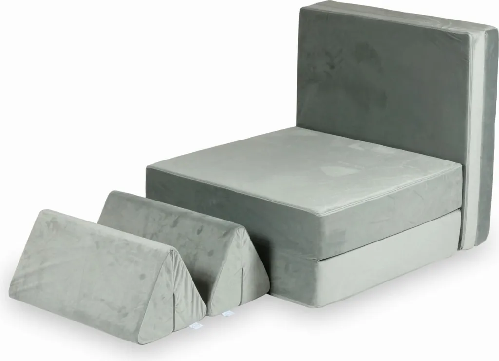 Cuscino Rullo Cervicale Velluto Grigio | Benessere Divano e Lettura - 2