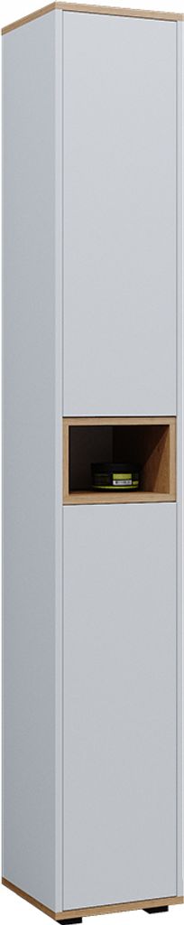 Badschrank Vicco Didi Weiß/Artisan 30 x 192 cm mit 2 Türen, Produktbild 