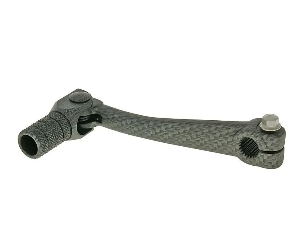 Levier de vitesse Minarelli AM6 en aluminium look carbone pour Crosser