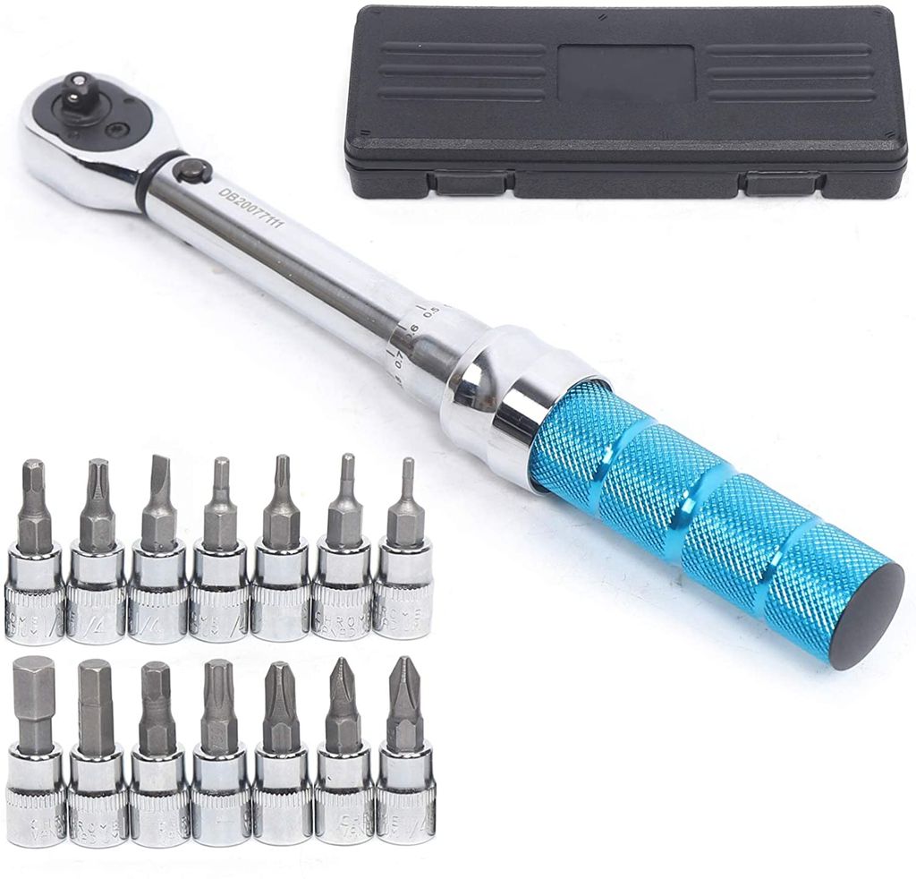 Automatischer Drehmomentschlüssel 1/4 Zoll 5-25 NM Kfz Werkzeug Schlüssel Silber 