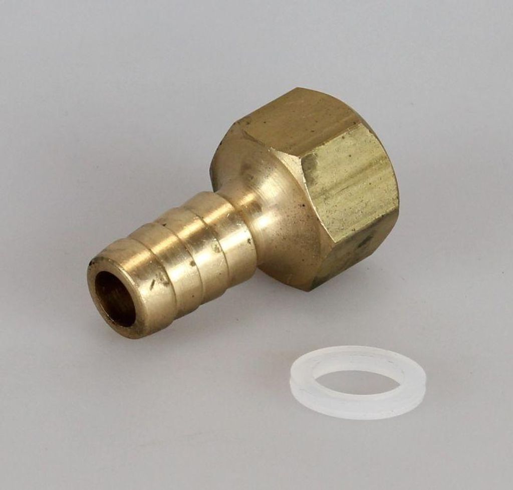 Suevia MS-Schlauchtülle mit Dichtung 1/2" - 102.0133