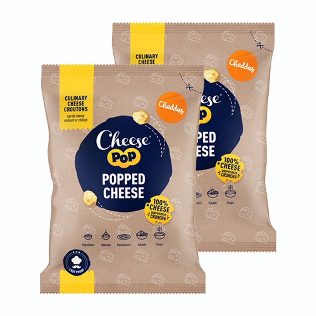 Cheesepop - Gepuffter Cheddar Käse - 2x 500g Produktbild 