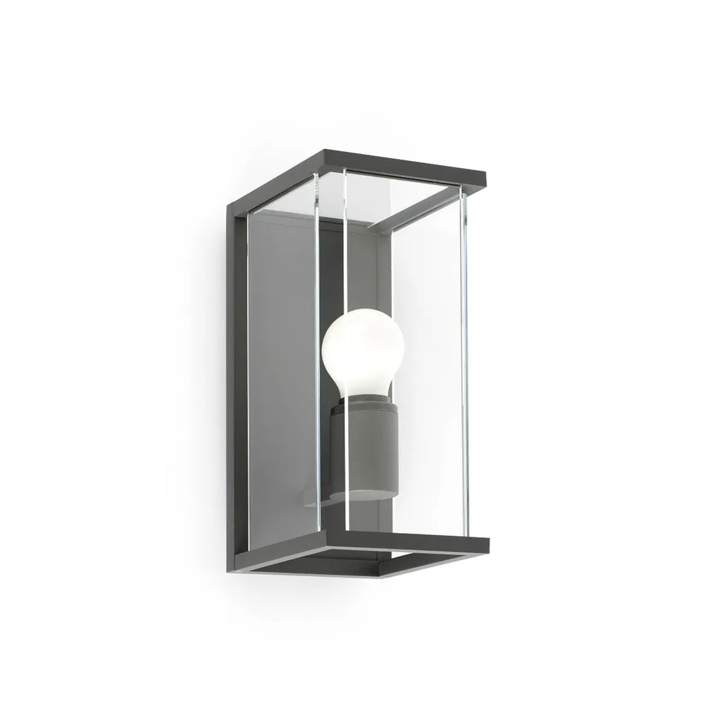 Applique de jardin NALA IP54 robuste en gris foncé - Douille E27 LED